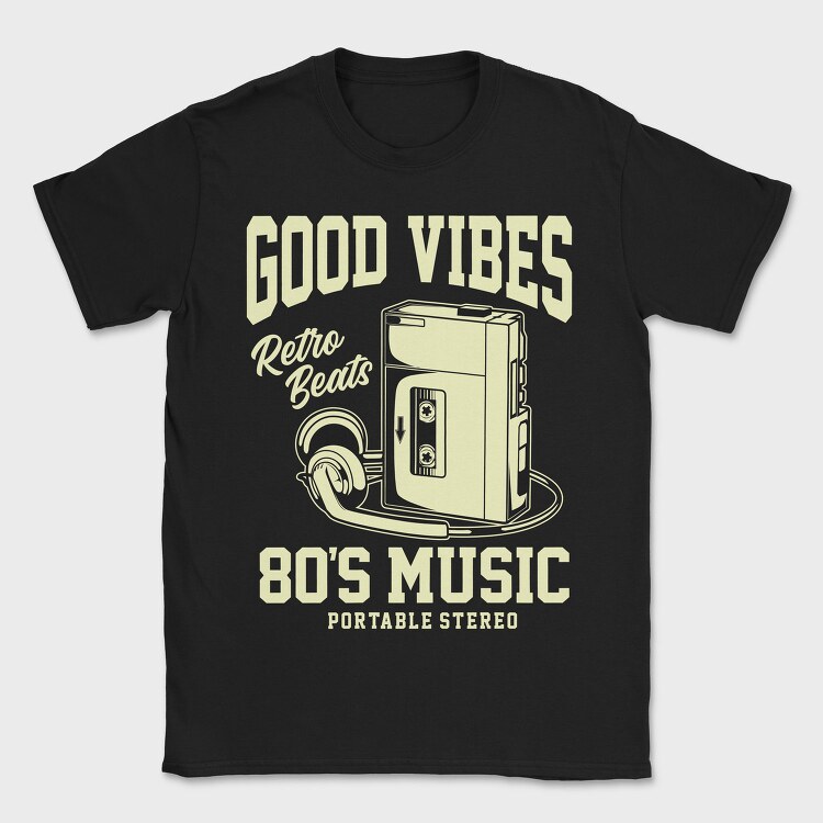 Retro Cassette Beats, Tricou Barbati (Unisex)