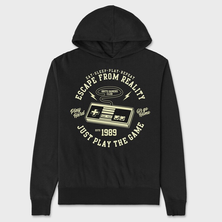 Retro Gaming Club, Hanorac Oversize Barbati (Unisex)