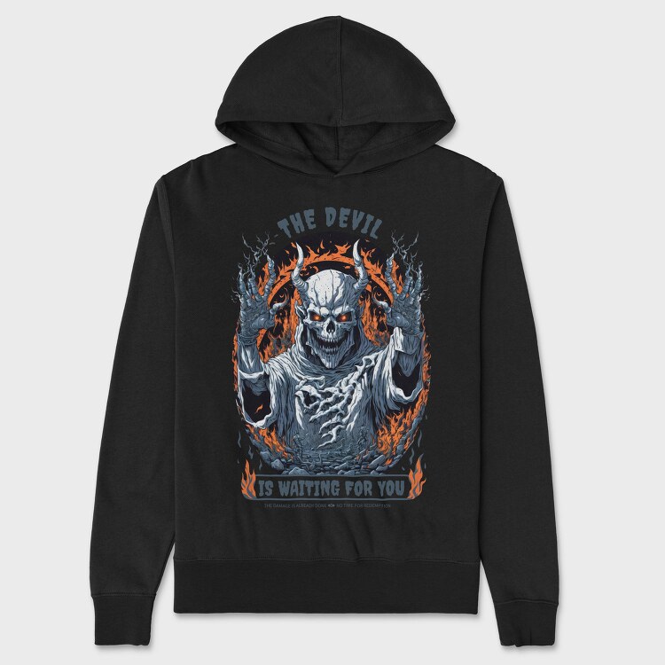 The Devil Is Waiting for You, Hanorac Oversize Barbati (Unisex)