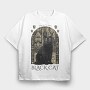 The Black Cat, Tricou Oversize Barbati (Unisex)