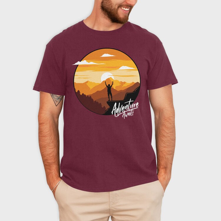 Adventure Summit, Tricou Barbati (Unisex)