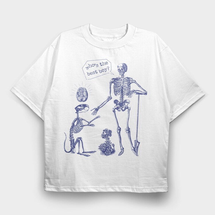 The Best Boy Skeleton, Tricou Oversize Barbati (Unisex)