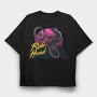 Ride Hard Bmx, Tricou Oversize Barbati (Unisex)
