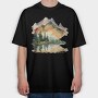 Dawn Mountain Symphony, Tricou Oversize Barbati (Unisex)