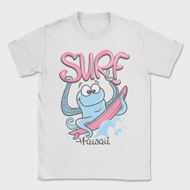 Octopus Surfing Hawaii, Tricou Barbati (Unisex)