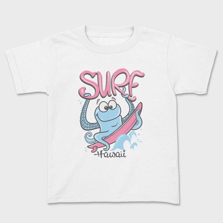 Octopus Surfing Hawaii, Tricou Copii