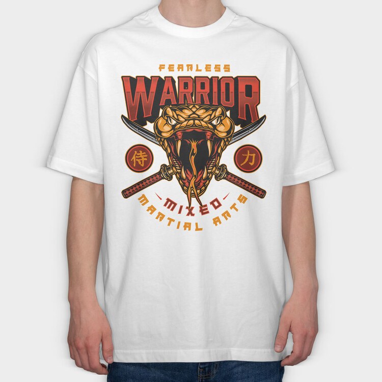 Fearless Warrior Arts 1, Tricou Oversize Barbati (Unisex)