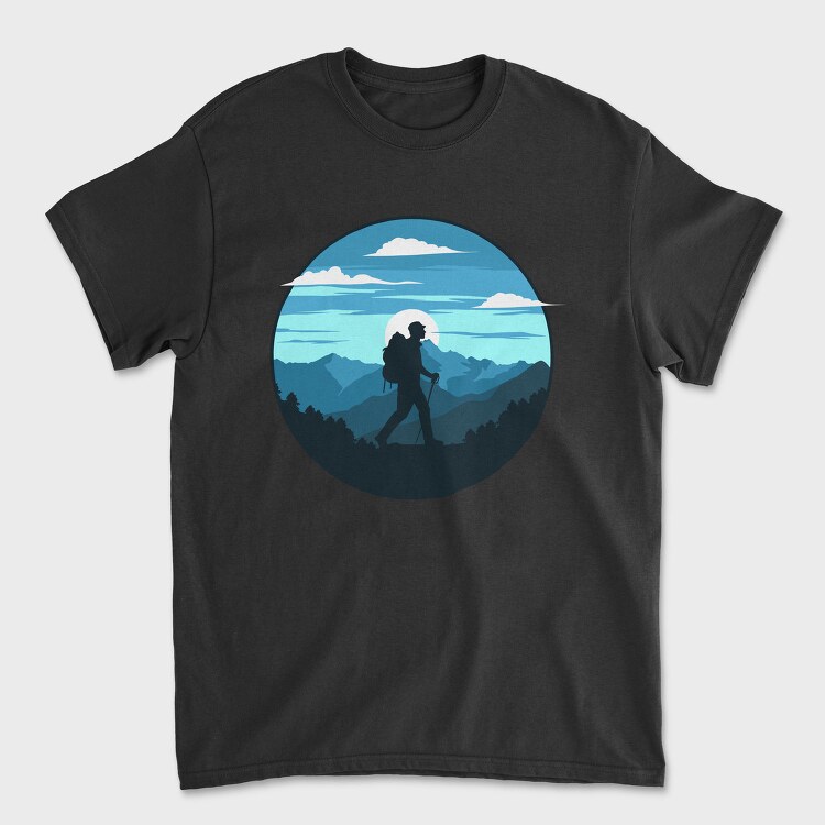 Hiking Horizon, Tricou Barbati (Unisex)