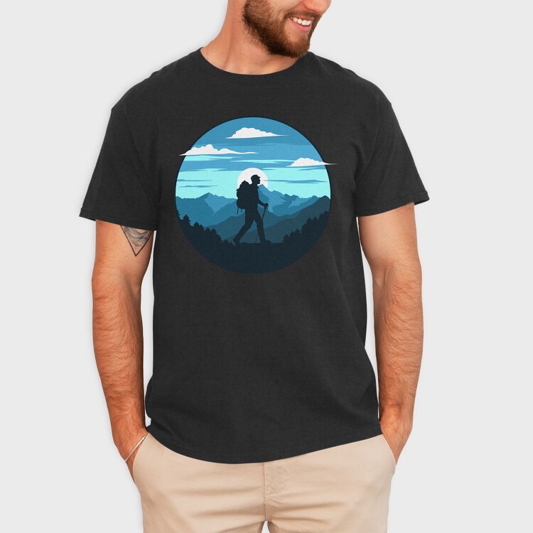 Hiking Horizon, Tricou Barbati (Unisex)