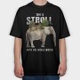 Take a Stroll With the Whole World, Tricou Oversize Barbati (Unisex)
