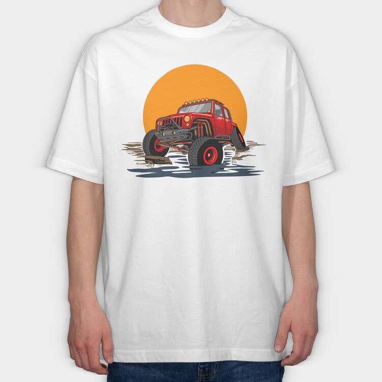 Offroad Beast, Tricou Oversize Barbati (Unisex)