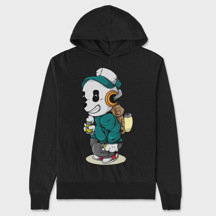 Panda Pilot, Hanorac Oversize Barbati (Unisex)