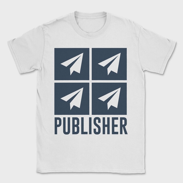 Paper Plane Publisher, Tricou Barbati (Unisex)