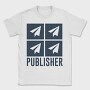Paper Plane Publisher, Tricou Barbati (Unisex)