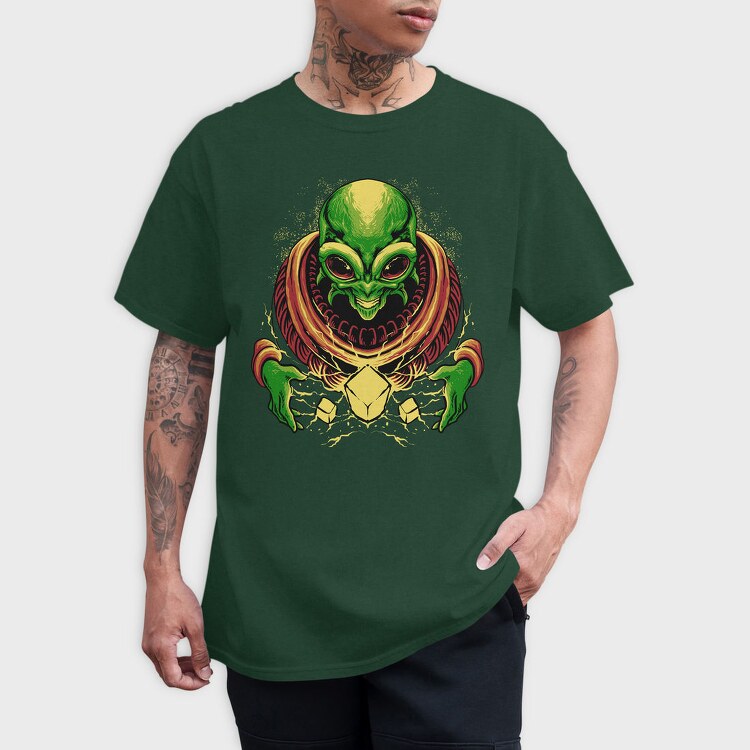 Alien Grin, Tricou Barbati (Unisex)