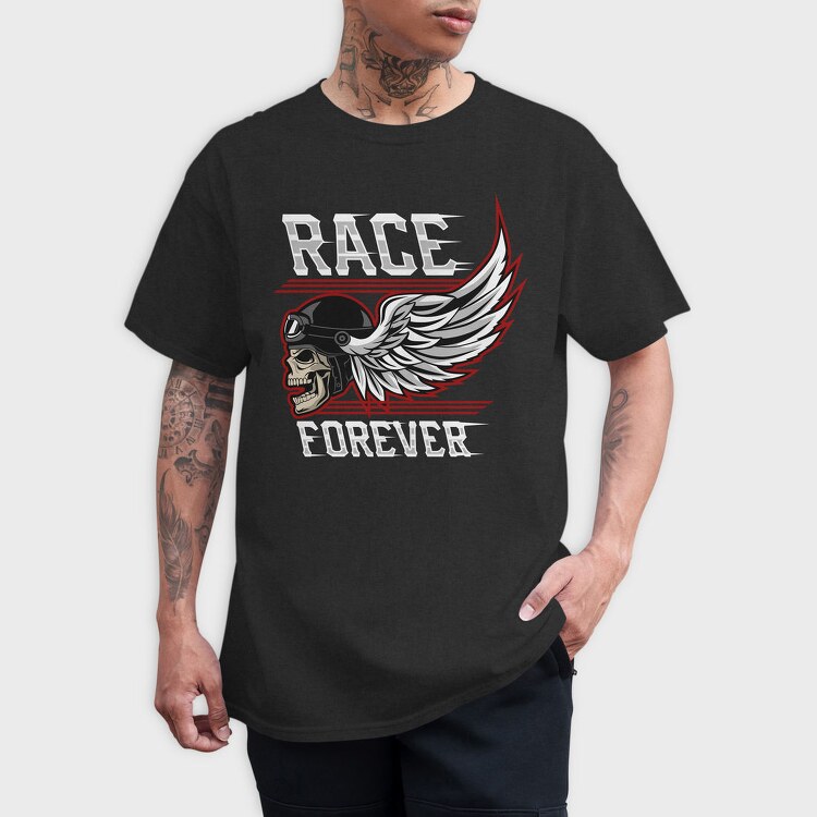 Race Forever, Tricou Barbati (Unisex)