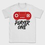 Player One Gamepad, Tricou Barbati (Unisex)