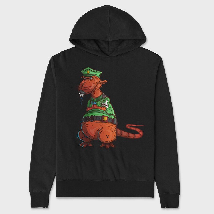Police Pug Patrol, Hanorac Oversize Barbati (Unisex)