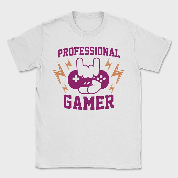 Professional Gamer Controller, Tricou Barbati (Unisex)