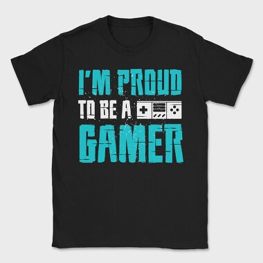 Proud Gamer Tee, Tricou Barbati (Unisex)