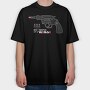 Lips And Revolver, Tricou Oversize Barbati (Unisex)