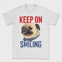 Pug Keep On Smiling, Tricou Barbati (Unisex)