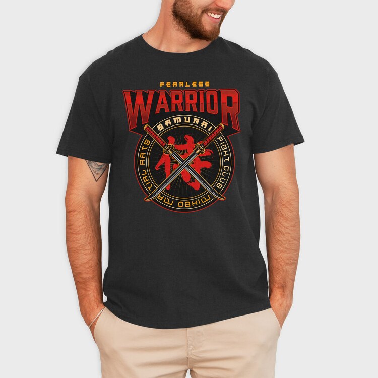 Fearless Warrior Samurai, Tricou Barbati (Unisex)