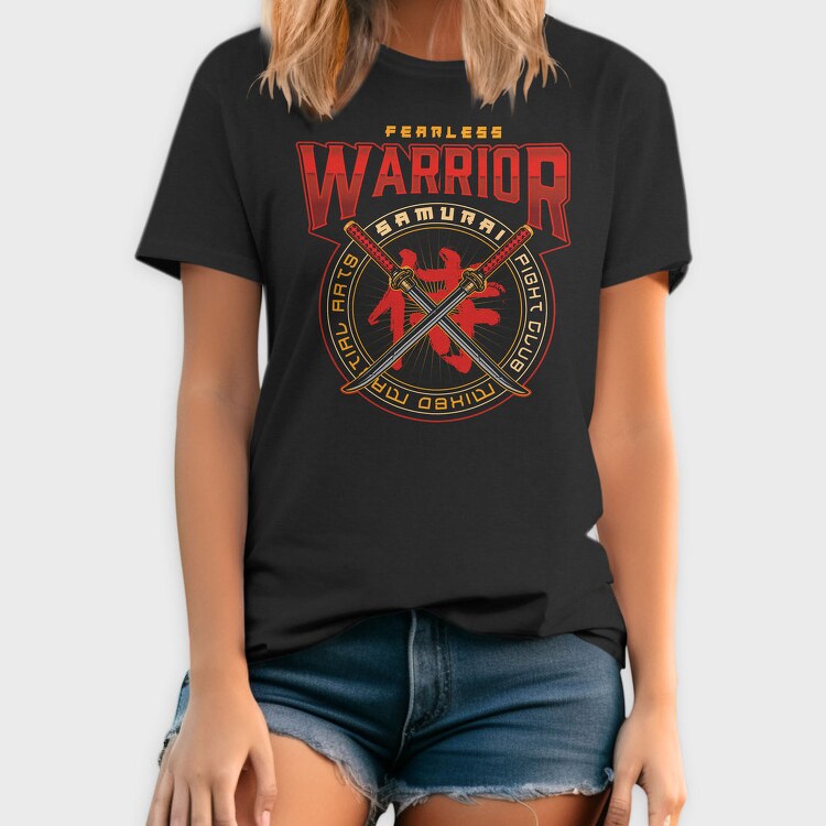 Fearless Warrior Samurai, Tricou Barbati (Unisex)