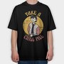 Take a Chill Pill, Tricou Oversize Barbati (Unisex)