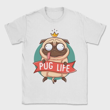 Pug Life King, Tricou Barbati (Unisex)