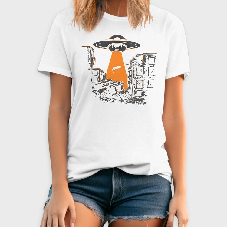Alien Invasion, Tricou Barbati (Unisex)