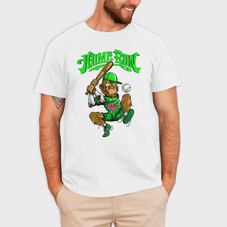 Home Run Bear, Tricou Barbati (Unisex)