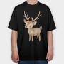 Deer Moonlight Magic, Tricou Oversize Barbati (Unisex)