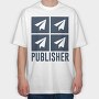 Paper Plane Publisher, Tricou Oversize Barbati (Unisex)