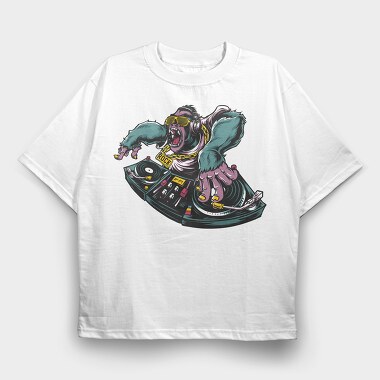 Rock Monkey Mix, Tricou Oversize Barbati (Unisex)