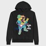 Rockstar Guitar Dude, Hanorac Oversize Barbati (Unisex)