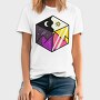 Solar Eclipse Cube, Tricou Barbati (Unisex)