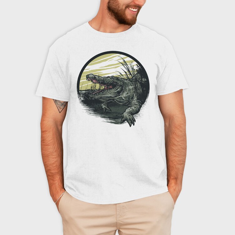Alligator Attack, Tricou Barbati (Unisex)