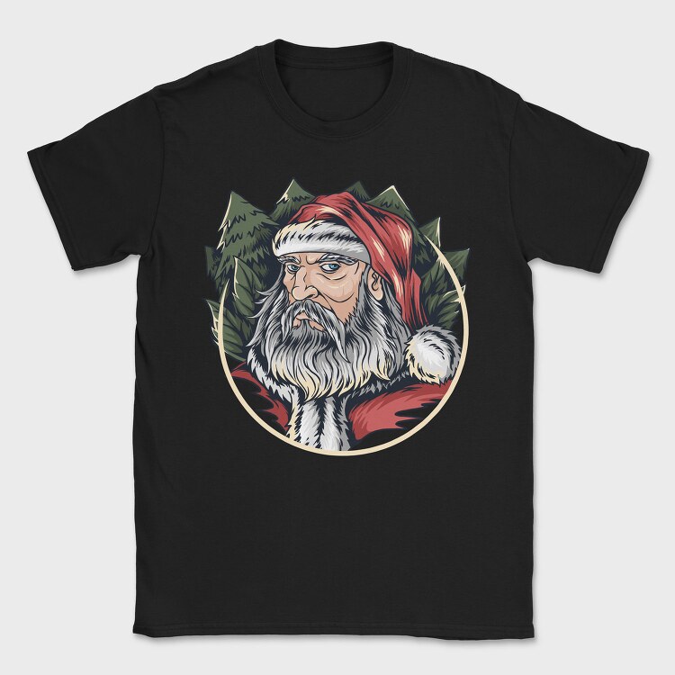 Santas Pine Wreath, Tricou Barbati (Unisex)