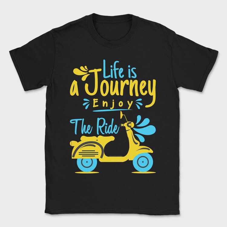 Scooter Journey Ride, Tricou Barbati (Unisex)