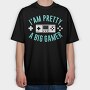 I Am Pretty Big Gamer, Tricou Oversize Barbati (Unisex)