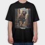 T Rex Graphic, Tricou Oversize Barbati (Unisex)