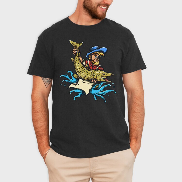 Fishermans Catch, Tricou Barbati (Unisex)