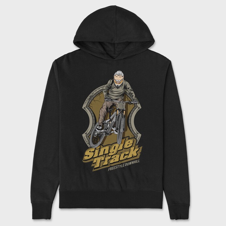 Single Track Freestyle, Hanorac Oversize Barbati (Unisex)