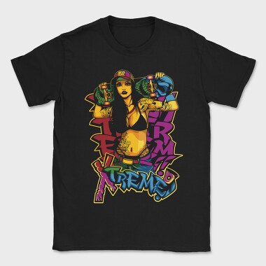 Skate Girl Tattoo, Tricou Barbati (Unisex)