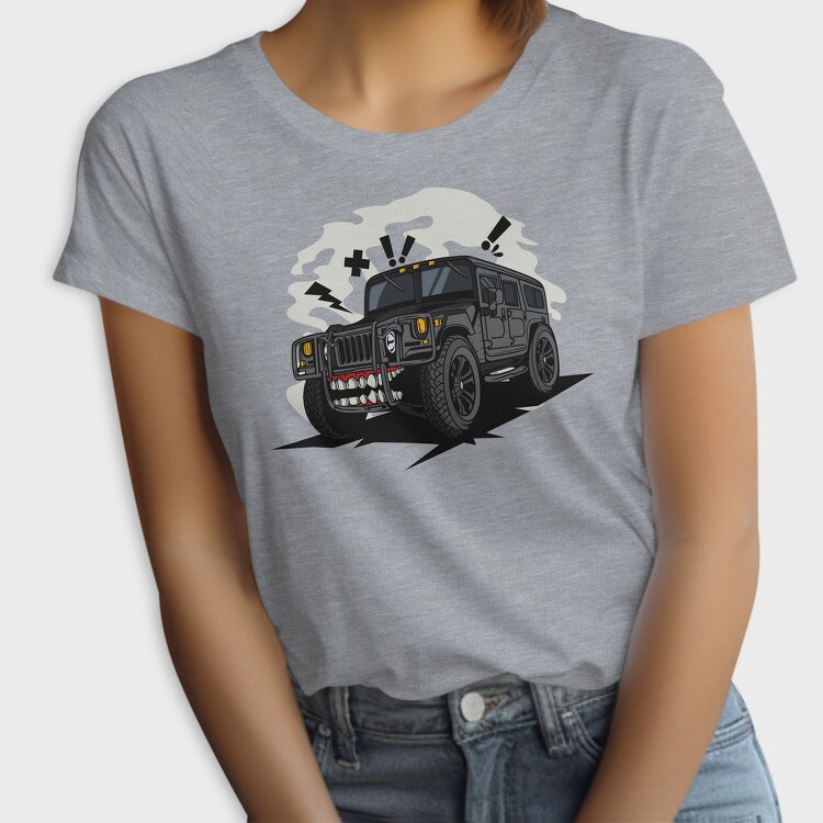 Angry Hummer Teeth, Tricou Femei