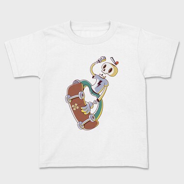 Skateboard Skeleton, Tricou Copii