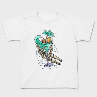 Skeleton Cocktail Paradise, Tricou Copii