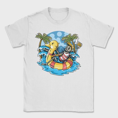 Skeleton Duck Beach, Tricou Barbati (Unisex)