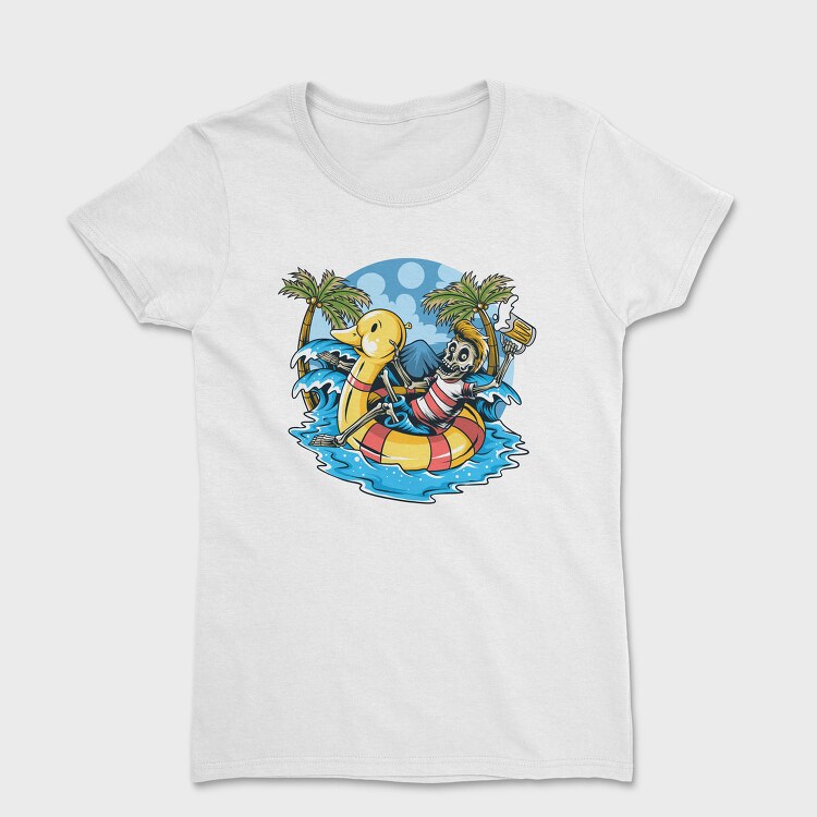 Skeleton Duck Beach, Tricou Femei